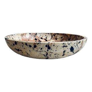 Modern Limestone Indoor/Outdoor Nouveau Bowl For Sale