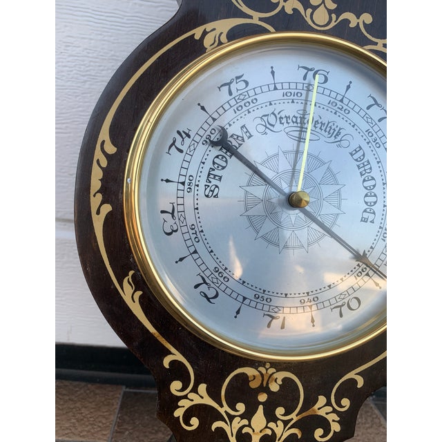 Vintage Barometer / Thermometer / Igrometer in Wood For Sale - Image 15 of 18