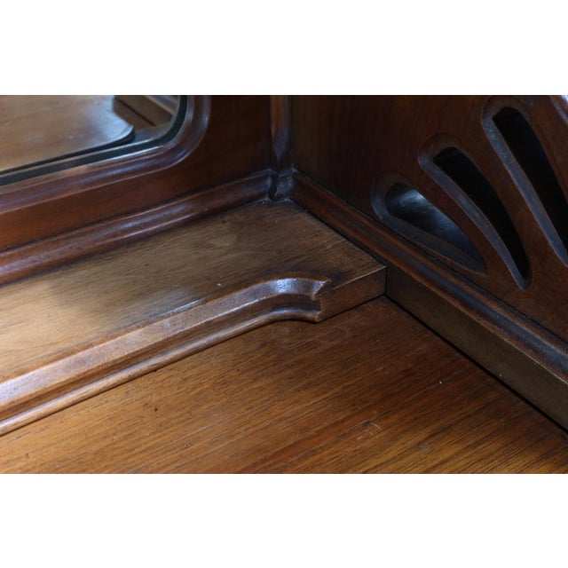 Art Nouveau Walnut Server, 1900 For Sale - Image 14 of 18