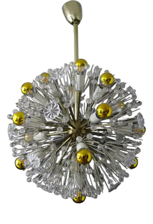 Snowflake Chandelier by Emil Stejnar for Nikoll, 1950s