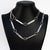Early 21st Century Signed Modern Christofle 38" Sterling Silver Rope Length Link Necklace For Sale - Image 5 of 15
