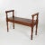 A late Victorian mahogany window bench with raised arms and elegantly turned legs. height: 27 in. (69 cm) width: 36 in....