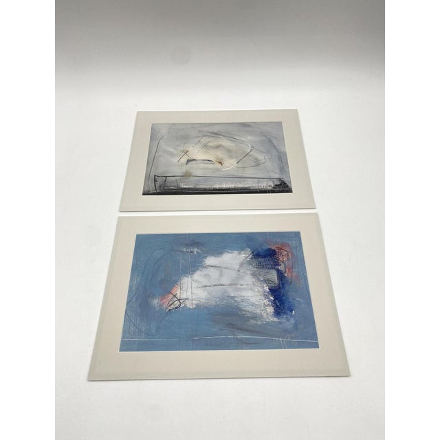 Manfred Nipp, Abstract Compositions, Paintings on Paper, 1990s, Set of 2 For Sale - Image 17 of 18