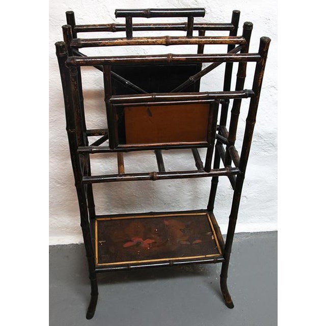 Early 20th Century Antique Chinese-Styled Bamboo Music/Magazine Stand For Sale - Image 5 of 9