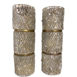 Mid 20th Century Murano Glass Sconces - A Pair For Sale