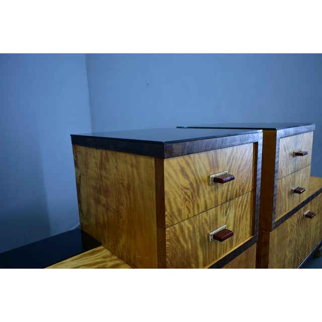 Art Deco Bedside Tables, Czechoslovakia, 1939, Set of 2 For Sale - Image 13 of 18
