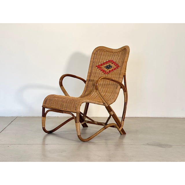 Vintage Wicker and Bamboo Lounge Set, 1960s, Set of 3 For Sale - Image 18 of 18