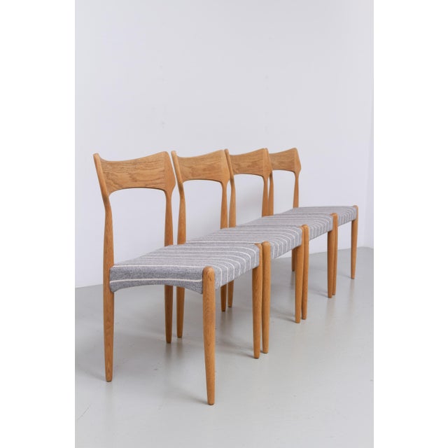 Danish Modern Oak Dining Chairs by Bernhard Pedersen & Son 1960s, Set of 4 For Sale - Image 14 of 18