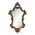 Italian Rococo Baroque Gold Guild Depose Made in Italy 26” Mirror For Sale