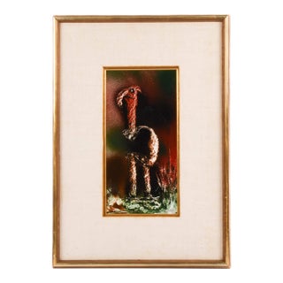 Framed Signed James Akston Acrylic on Board For Sale