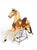 19th Century Carousel Horse W/Glass Eyes, Peek-a-Boo Mane and Real Horse Hair Tail For Sale - Image 4 of 18