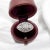 Antique ring from the Art Deco period (1920s), in platinum. It is set with a diamond of approximately 0.35 carat in its...