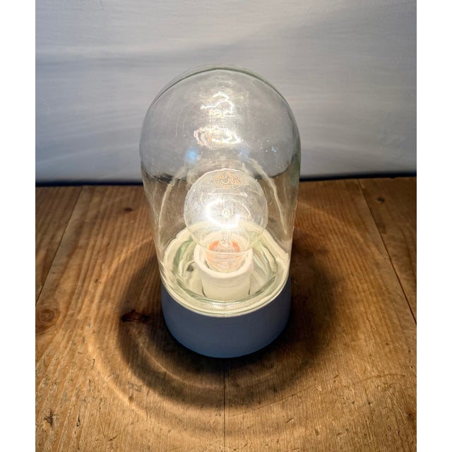 Vintage White Porcelain and Glass Ceiling Light, 1970s For Sale - Image 11 of 13