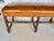 Late 19th Century French Louis XIV Style Walnut and Leather Bench For Sale - Image 4 of 12