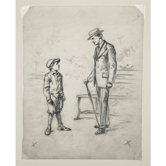 George Timothy Tobin (1864–1956) was an American illustrator and artist. Estate sticker on the back of its mat. Tobin was...