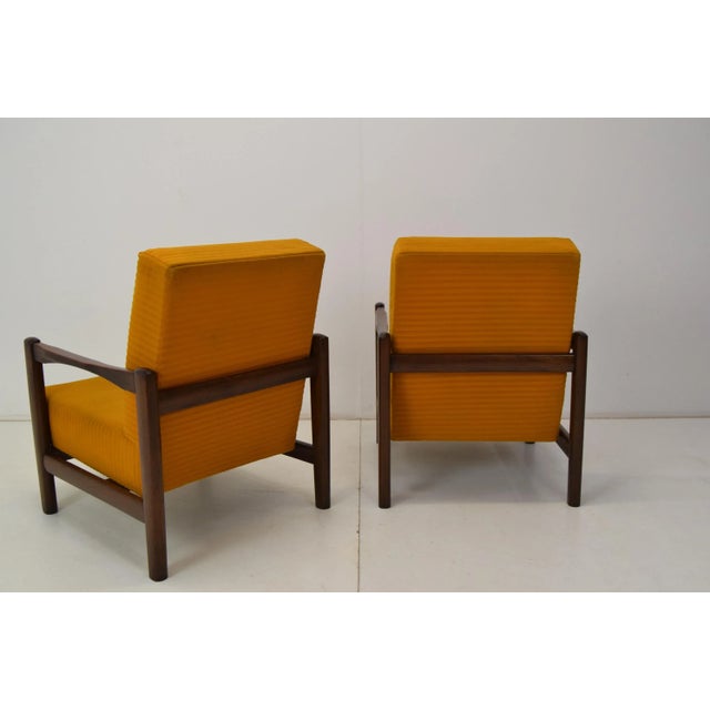 Wood Set of Mid-Century Armchairs, 1960s For Sale - Image 7 of 15