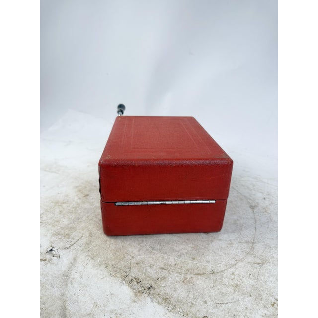 Vintage Portable Hand-Crank Gramophone, 1930s For Sale - Image 12 of 18