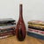 Late 20th Century Red and Black Glazed Ceramic Vase with Skinny Neck For Sale - Image 5 of 9