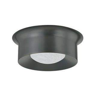 Hudson Valley Lighting Noxon 13.75 in. 1 Light Flush Mount in Distressed Bronze Finish For Sale