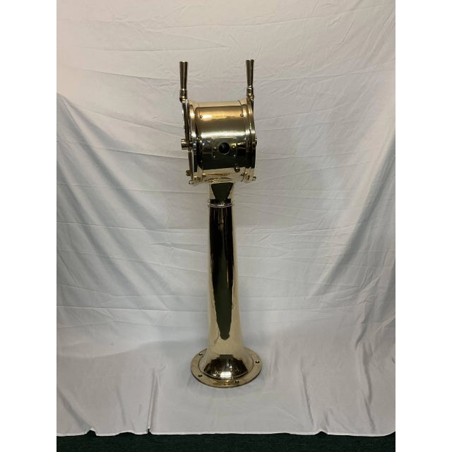American Solid Brass Ships Telegraph By Bendix For Sale - Image 3 of 12