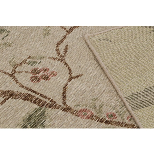 Textile Rug & Kilim’s Modern Pictorial Rug in Green and Taupe With Scenery Depiction For Sale - Image 7 of 7
