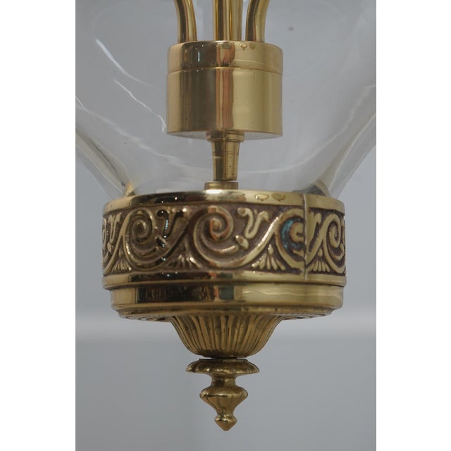 1990s 1990s Virginia Metalcrafters Colonial Williamsburg Bell Form Hanging Light Fixture For Sale - Image 5 of 10