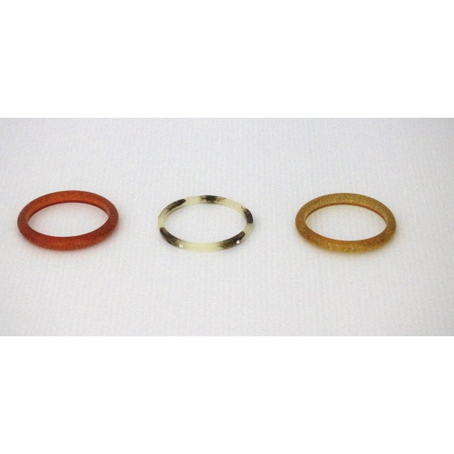 1950s-1990s Alexis Bittar Thermoplastic Bangle Bracelets - 5 Pieces For Sale - Image 4 of 4