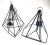 Black Modern Hanging Ceiling Chandeliers - a Pair For Sale - Image 12 of 12