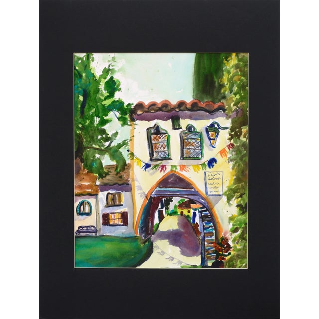 Archway Decorated for the Festival - Landscape by Karen Druker For Sale - Image 10 of 10