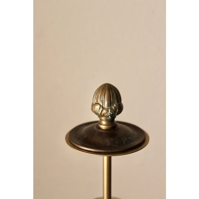Art Deco Neoclassical Bronze Table Lamp, France, Early 20th Century For Sale - Image 5 of 11