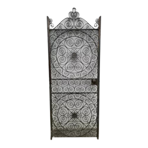 Antique Solid Bronze Filigree Architectural Salvage Entry Door Grate Grille
