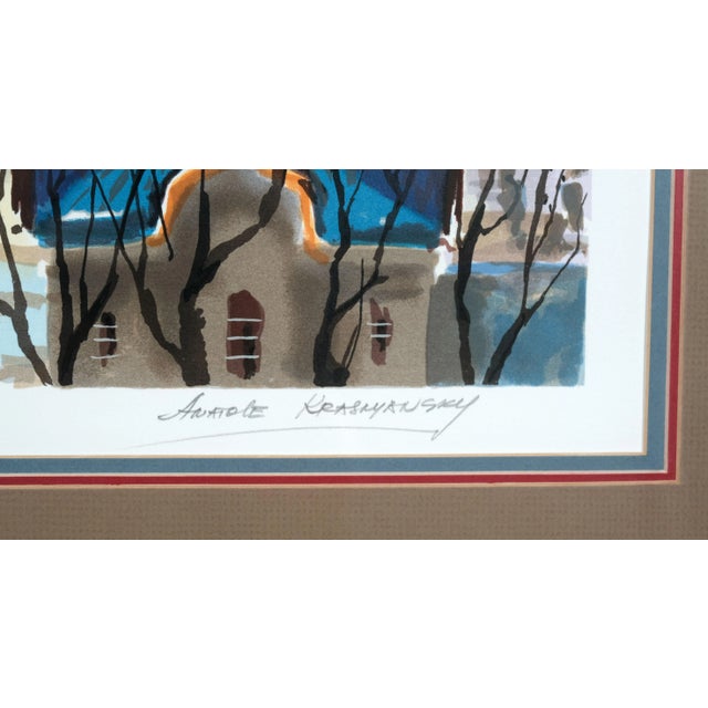 1970s Anatole Krasnyansky "Memories" Hand Signed l.e. 50/295 Matted Framed Serigraph For Sale In San Diego - Image 6 of 8