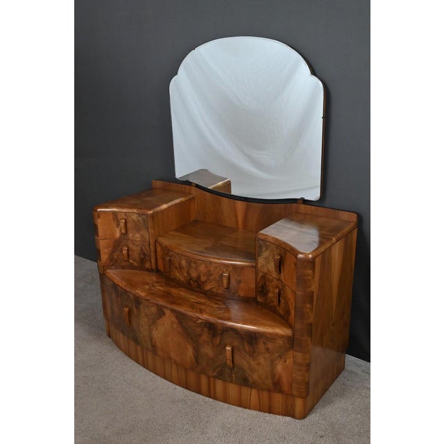 Walnut Burl Dressing Table, 1920s For Sale - Image 4 of 18