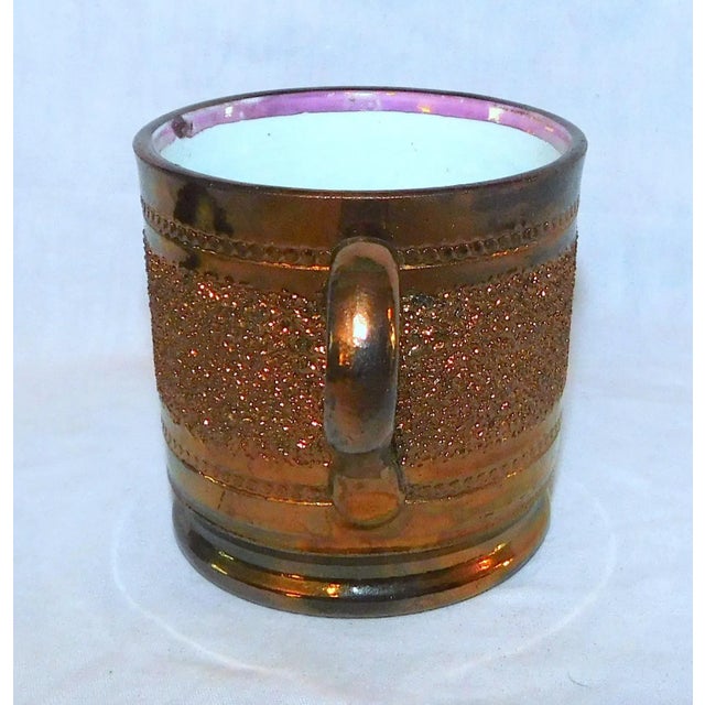 Antique Copper Luster Mug For Sale In Philadelphia - Image 6 of 7