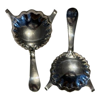 Pair of Antique Gorham Silver Plate Brandy Warmers For Sale