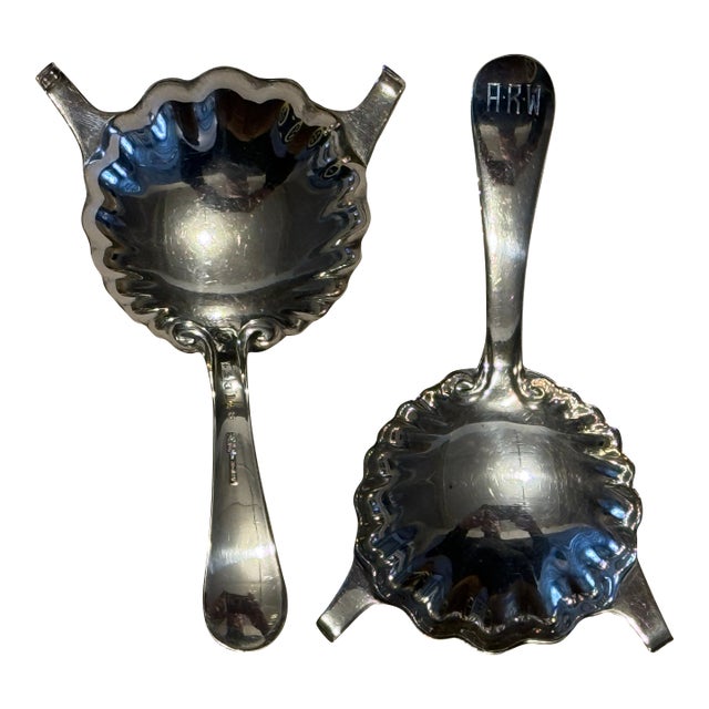 Pair of Antique Gorham Silver Plate Brandy Warmers For Sale