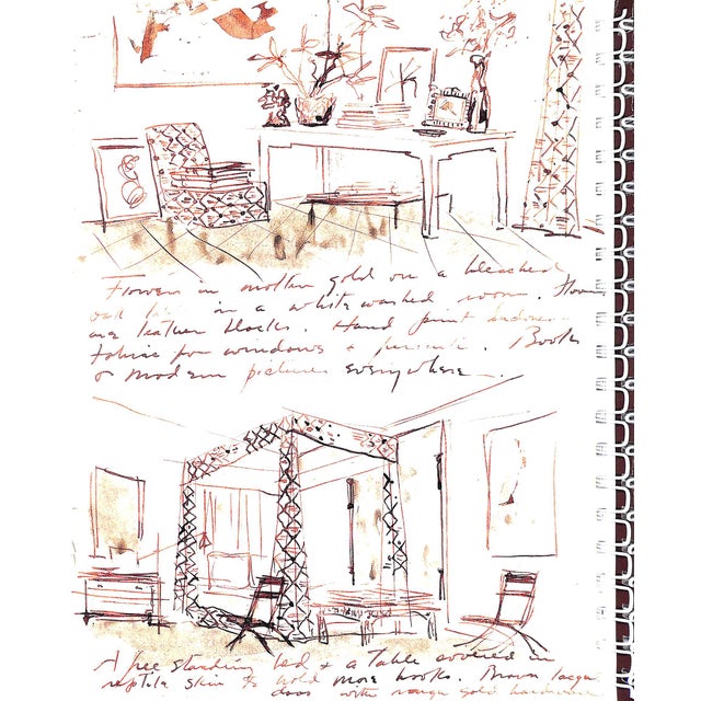 White "Drawings and the Design Process - Albert Hadley" 2004 Hadley, Albert (Inscribed) For Sale - Image 8 of 17