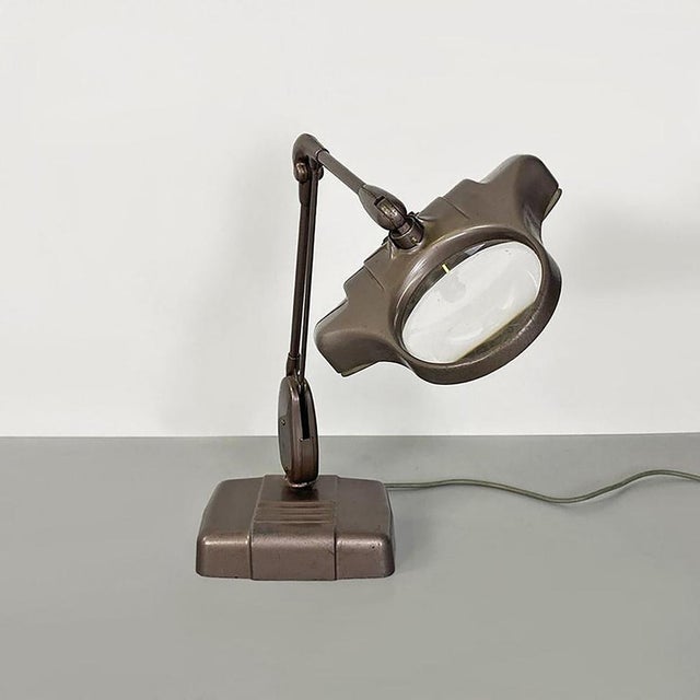 American M270 Adjustable Lamp with Magnifying Glass from Dazor Floating Fixture, 1960s For Sale - Image 4 of 16