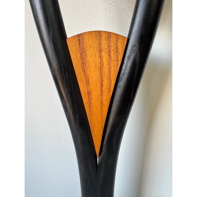 Vintage Wayne Pelham Modernist Carved Wood Sculpture For Sale - Image 4 of 11