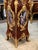 Magnificent French Rococo style pedestal column crafted from fine wood and richly adorned with ornate bronze accents and...