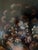 18th Century 18th Century Neapolitan School Floral & Fruit Still Life Oil Painting in Monumental Gilt Frame - Unsigned For Sale - Image 5 of 13