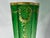 Antique Moser Green to Clear Trumpet Vase for your consideration. The vase is large, measuring approx. 18 1/2 inches tall,...