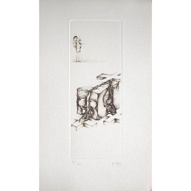 Fred Deux (1924-2015) Grey 1 1978 Engraving Print run: 100 Signed and numbered in pencil by the artist Dimensions of the...