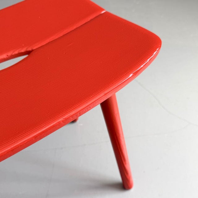 1960s Wooden Stool attributed to Jacob Müller for Wohnhilfe, 1960s For Sale - Image 5 of 8