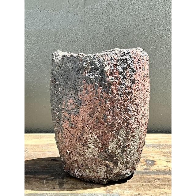 Vintage Patinated Lava Glaze Planter For Sale In West Palm - Image 6 of 12