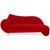 Red Velvet Fabric Three-Seater Sofa from Bretz Gaudi For Sale - Image 13 of 13