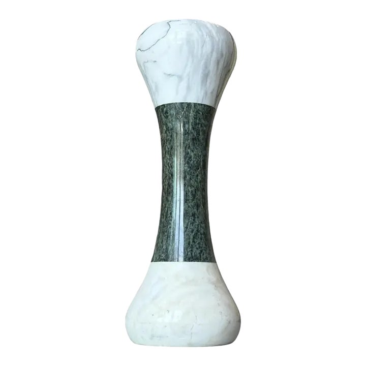 Mid 20th Century Marble Pedestal With Ashtray | Chairish