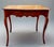 Antique Tiger Oak Table With Scalloped Apron For Sale - Image 4 of 11