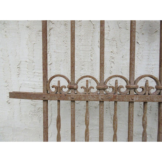 Antique Victorian Iron Architectural Salvage Door For Sale In Philadelphia - Image 6 of 7