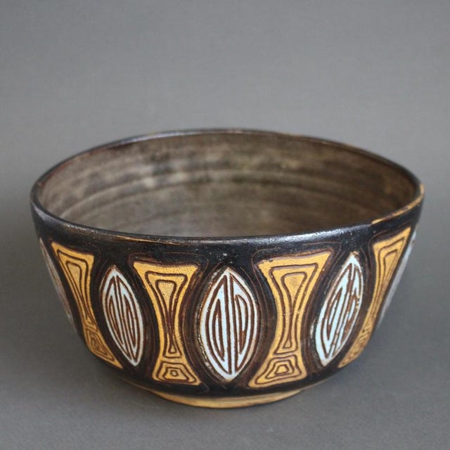 Vintage French Ceramic Bowl by Alexandre Kostanda, 1960s For Sale - Image 11 of 11